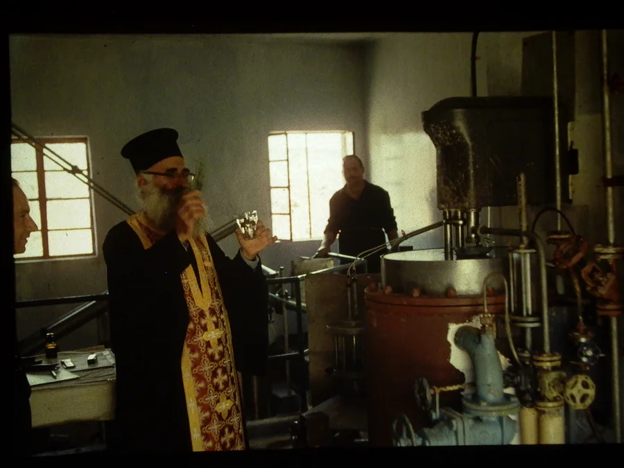 1964 · Inofyta, Greece · Le Pope bénit la mise en marche de l'usine de NG, Inofyta
