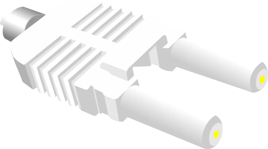 Double fiber optic connector